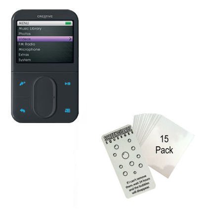 Clear Anti-glare Screen Protector for the Creative Zen Vision M - Gomadic Brand