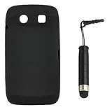 GTMax Black Soft Silicone Case & FREE Mini Black Stylus Pen with 3.5mm Plug ....
