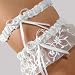 Sparkling Entwined Wedding Garter in White