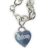 Florida Gators Heart Charm Chain Bracelet