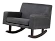 Nurseryworks Storytime Rocker in Slate with Dark Legs