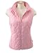 Devon & Jones Pink Signature Quilted Vest, XL, Wild Geranium/Wild Geranium Stripe