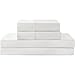 OXA 4-Piece 1800 TC Bed sheet sets - Pliable Brushed Microfiber - Moderate, Non-fading, Not crimping (King, White)