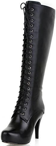 YiLianFang new 2014 genuine leather High heel high leather boots