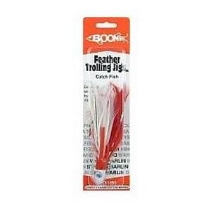 FEATHER TROLL JIG RED/WHT 2OZ