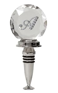 Rhinestone Monogram Bottle Stoppers