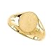 10k Yellow Gold Signet Ring 10x8mm - Size 6