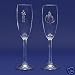 Cinderella & Prince Set of Wedding Champagne Flutes (Not for use. Decorative only)