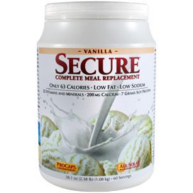 Secure Soy Complete Meal Replacement - Vanilla 100 Servings Secure Soy Complete Meal Replacement - Vanilla 100 Servings