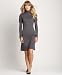 Pure & Simple Long-Sleeved Jersey Mockneck Dress