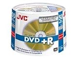 JVC - Taiyo Yuden 16x Speed DVD+R Discs, 50-Disc Spindle Pack, Gold