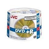 JVC - Taiyo Yuden 16x Speed DVD+R Discs, 50-Disc Spindle Pack, Gold