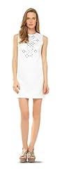Cotton/Polyester/Spandex/Scuba/Knit Shift Beaded Jacquard  Dress With a Ribbon 