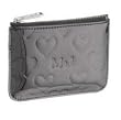Marc By Marc Jacobs Limited Edition Heart Skinny Case Wallet Bag with Key Ring Gunmetal