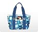 Hannon 11-002 Blue Squares Sachi Fashion Lunch Bag