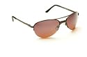 Ladies Retro Designer Fashion Aviator Sunglasses - Gunmetal Frame