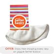 giggle Better Basics Baby Booties, Organic Cotton - Ivory