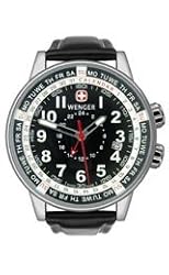 Wenger Men's 74735 Calendar Series Black Leather Watch