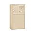 Salsbury Industries 3905D-01SFU, Front Loading, Double Column, 1 MB3 Door, 1 PL5, U.S.P.S. Access, Sandstone Free Standing Horizontal 4C Mailbox