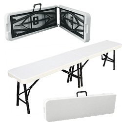 Childrens Toyshop  Outdoor Living : Palm Springs 6ft Folding and Portable Bench White