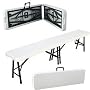 Palm Springs 6ft Folding and Portable Bench White