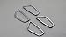 Door Inner Handle Bowls Cover Trim ABS 4pcs For Honda Civic 10th Gen 2016 2017