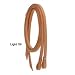 Silver Royal Concho Split Show Reins Medium Oil