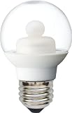 GE 76452 Energy Smart LED Globe Light Bulb, White, Medium Base, 2-Watt