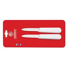 Mundial SCW5670 3-Inch Narrow Clam Knives, Set of 2, White