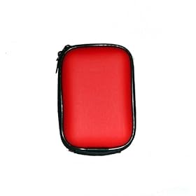 Waterproof Red Camera Hard Case for Kodak EasyShare M530 M575 C123 C182 C195 Casio EXILIM H5,Z2000,Fuji finepix AV200 AV105 AV130 Z700 Z800 AX280 F80,Samsung PL200 PL150 PL80 ES71 ES70 ST1000,Sony W320 W350 W380 TX5, Nikon L22,L23,S3100,Panasonic Lumix FS35,FS16 and other compact slim digital cameras.