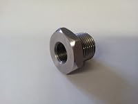 Stainless Solvent Trap 1/2-28 3/4-16 Thread Oil Filter Adapter by Infinite Product Solutions
