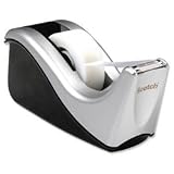 Scotch C60 Magic Tape Dispenser - Silver - with 1 Roll of Magic Tape Supplied - For tape 19 mm x 10 m