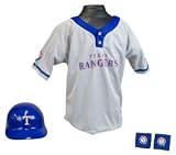 Texas Rangers MLB Youth Helmet and Jersey Set