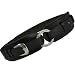 BLACK WAIST & HIP HUGGER ADJUST BELT RHINESTONE BUCKLE
