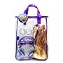 Hannah Montana Tote Bag Purse with Wig and Assorted Accessories sunglasses, earings, microphone, Purple, dress-up set
