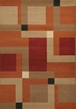 Bistro Loft Collection 6 4  x9 7   Area Rug.