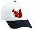White Cap with fur, squirrel, rodent, red, tail