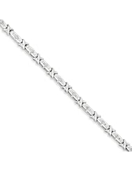 Sterling Silver Diamond x Bracelet, Best Quality Free Gift Box Satisfaction Guaranteed
