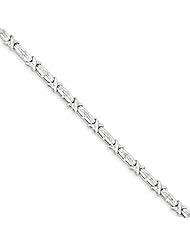 Sterling Silver Diamond X Bracelet