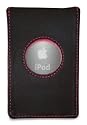 Exspect iPod video Black leather case with pink trim