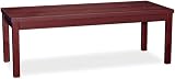 HON 80191NN Laminate Occasional Table, Rectangular, 48w x 20d x 16h, Mahogany