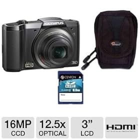 Olympus SZ-20 Full HD Digital Camera Bundle
