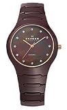 Skagen Ceramic Brown MOP Mother-of-pearl Dial Women's watch #817SDXCR