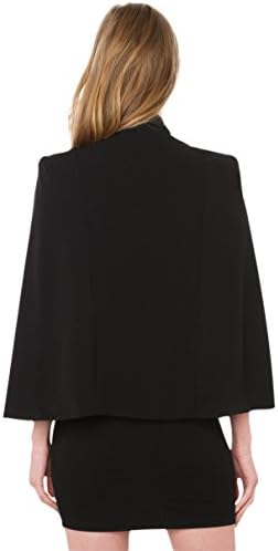 AKIRA Black Label Now You See Me Cape Dress - Black Size Medium