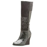 Original Dr. Scholls Womens  Folklore Wedge Boot,Black Text,8.5 M