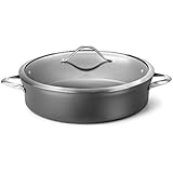 Calphalon Contemporary Hard-Anodized Aluminum Nonstick Cookware, Sauteuse, 7-quart, Black