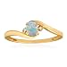 OCTOBER Birthstone Ring 10K Yellow Gold Opal Ring