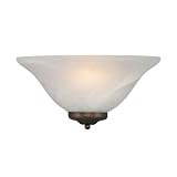 Golden Lighting 7203 Multi-Family One Light Wall Sconce, Pewter, Rubbed Bronze Finish