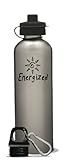 AffirmWater 26oz Stainless Steel I am...ENERGIZED Water Bottle