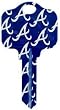 Atlanta Braves Kwikset KW1 House Key